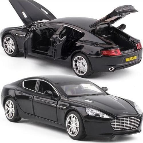 Metal Car Model 1:32 Aston Martin Alloy Car Model With Pull Back Electronic toy with Simulation lights and Music Model Car Toys