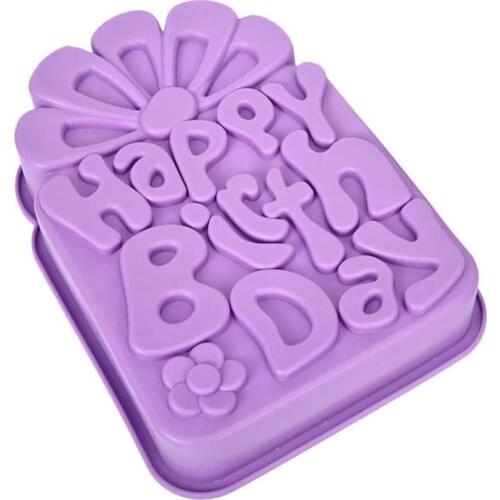 New Design Silicone Mold Birthday Cake Mold Silicone DIY Cake Pan Baking Mold Bread Mold For Kitchen Baking Mold Random Color