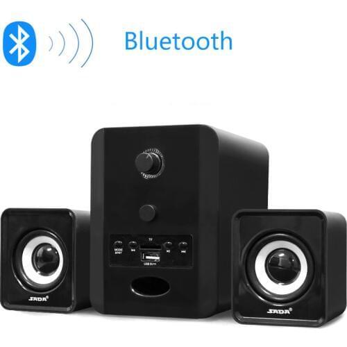 SADA D-223 Mini Portable Bluetooth TF FM USB Combination speaker Laptop computer mobile Column speakers USB 2.1 Bass subwoofer