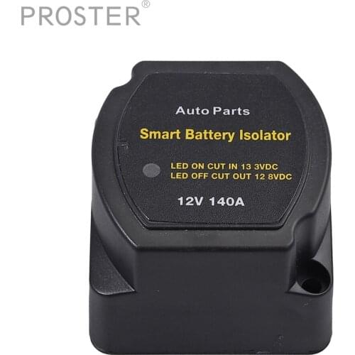 Proster 12V 140A Voltage Sensitive Split Charge Relay VSR Caravan Boats Auto Smart Battery Isolator Support Charging 2 Batteries