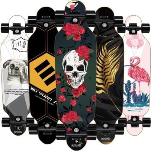 Beginner Skateboard Colorful 80CM Maple Complete Skateboards, Standard Skateboard Kids Teens & Adults Street Skateboard Deck