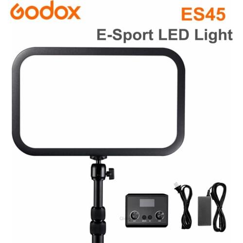 Godox ES45 E-Sports LED Light Kit APP Remote Control 2800K-6500K LED Fill light Lamp with Mounting Rod for Photography Video