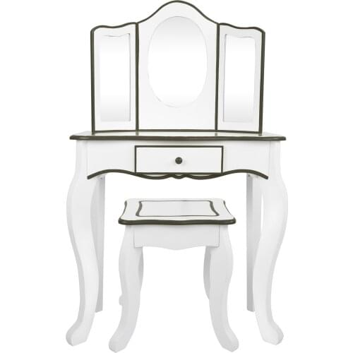 Vanity Girl makeup girl child wooden vanity with stool and mirror beauty center educational toys girls 3 years old