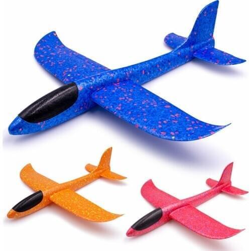 Outdoor sport tossing toy assembling model plane fighter eva glider child toys
