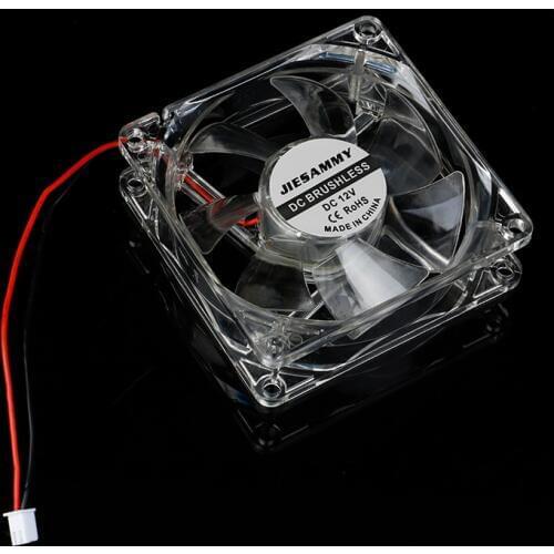 1Pcs Good Quality 80mm DC 12V 4Pin Transparent Cooling Fan PC Computer Case Brushless Cooling Fan