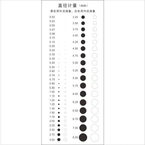 High-precision point wire gauge point stain gauge Kafilin ruler caliper measurement defect point gauge diameter measurement