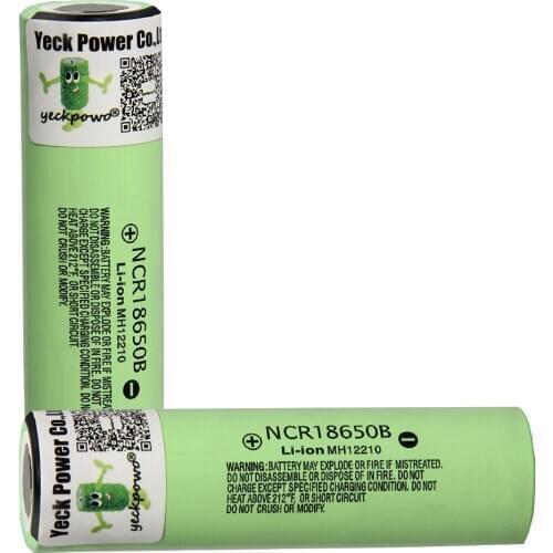 YECKPOWO 18650 battery NCR18650B li-ion batteries lithium akkumulator 3400mah 3.7V Russia warehouse fast delivery 18650 charger