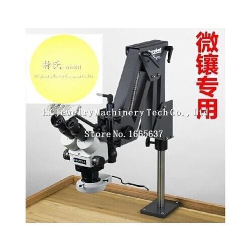 Jewelry diy making Tools 7X-45X Gem Microscope with Magnifier Stand LED Ring Light Free