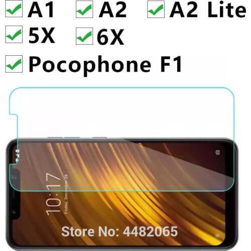 Protective Glass For Xiaomi Mi Pocophone F1 A1 A2 Lite 5x 6x Tempered Glas Screen Protector On Ksiomi My 1f 1a 2a F A 1 2 A2lite