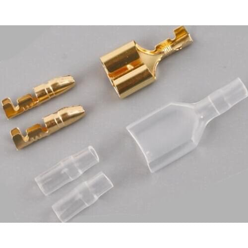 10sets 3.5/4.0mm Bullet Terminal Car Electrical Wire Connector Male &Female Double Bullet Wire Connector Terminals