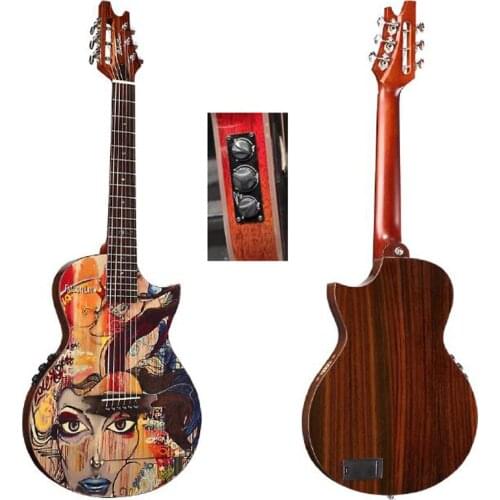 36 inch LolarBear silence electric guitar,cajon guitar