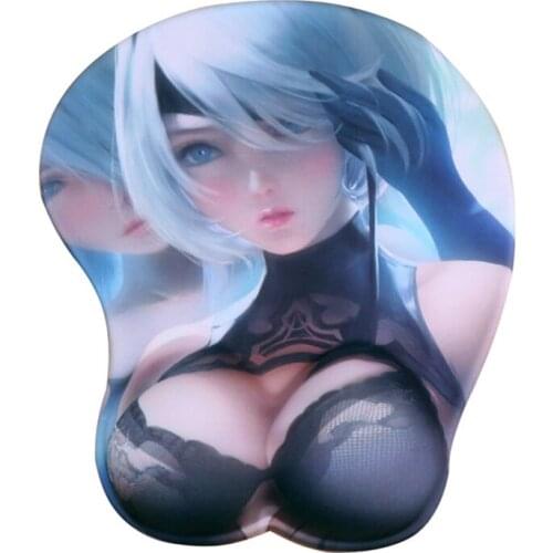 3D Mouse Pad Gamer Anime Wrist Rest Mousepad Gaming YoRHa No 2 Type B Computer Nier Automata Table Cartoon Laptop Desk Mat