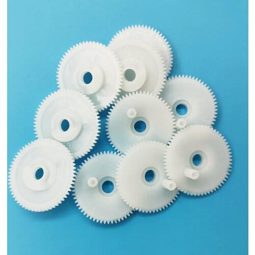 605B 0.5M Plastic Gear Motor Gearbox 60 Teeth 5.36mm Shaft Hole Toy Accessories Technology DIY Model 10PCS/lot