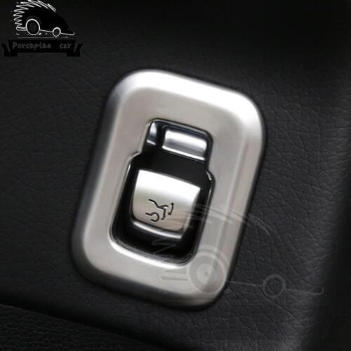 ABS chrome Interior Accessories For Mercedes GLC X205 GLC200LC260L new C Class Trunk Switch Metal Tailgate Rear Cover Frame