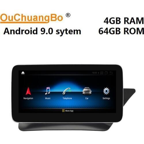Ouchuangbo Qualcomm MSM8953 android 9.0 Mercedes Benz B W246 B180 RHD right driving car audio radio gps stereo DSP split screen