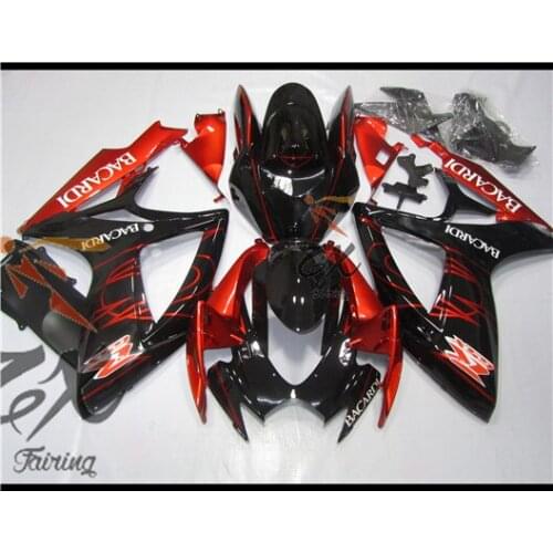 Free shipping For SUZUKI GSXR600 06 07 GSXR750 06-07 3JK819 Blue red GSX R600 K6 R750 GSXR 600 750 2006 2007 Fairing