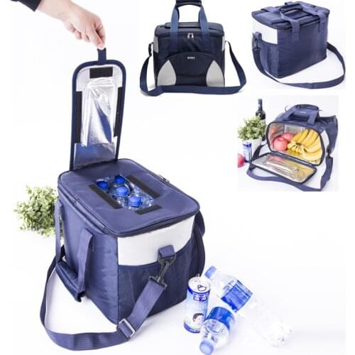 Large 25L Portable Lunch Cooler Bag Insulation Picnic Ice Pack Food Thermal Bag Drink Carrier Insulated Bags Travle Delivery Bag