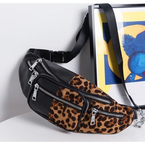 Large Leopard Animal Prints Fanny Pack Pockets Adjustable Waist Pack Bag Chest Phone Pouch Belt Bag