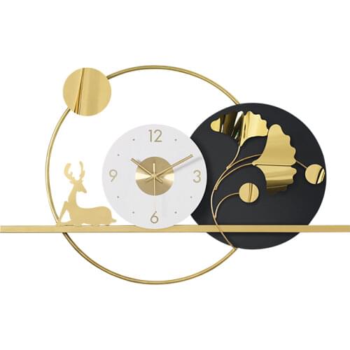 Decorative clocks and watches living room art light luxury wall clock modern simple quartz clock household decoration Wall clock