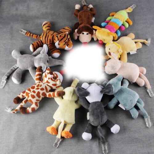 Baby Infant Dummy Pacifier Chain Plush Animal Toys Soother Nipples Holder YH-17