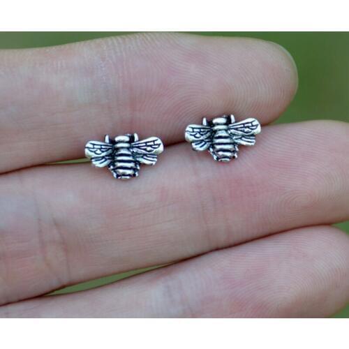 Harajuku Cute Bee Stud Earring Tiny Honeybee Design Insect Stud