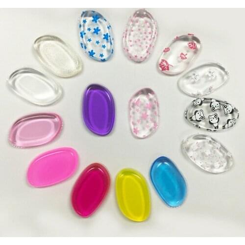 Hot Selling 10pcs/lot Mix Colors Silispong Cosmetic Puff Jelly Powder Puff Face Foundation Makeup Tool No Powder Makeup Spong