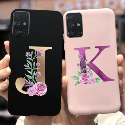 Cute Letters Case For Samsung Galaxy M21 M31 M21s M31s M51 Case Soft Slim Phone Cases For Samsung M51 M 21 31 s Back Cover Coque