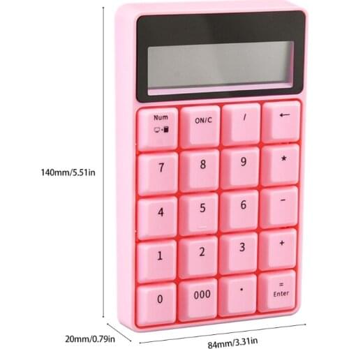 Mini 2.4G Wireless Number Keypad 20 Keys Digital Numeric Keyboard for Windows XP M5TD