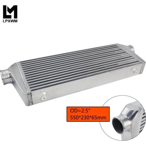 Front Mount intercooler 550*230*65mm Universal Turbo Intercooler bar&plate OD=2.5\" IN813-25