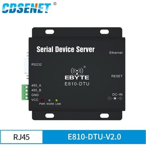 RS485 RS232 to Ethernet RJ45 Serial Port Server Wireless Transceiver Modem Full Duplex Module E810-DTU-V2.0