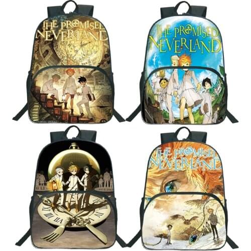 The Promised Neverland backpack School Bag Travel Rucksack kids Knapsack Gift Boys Girls Bookbags teens Bagpack 2021 Mochila
