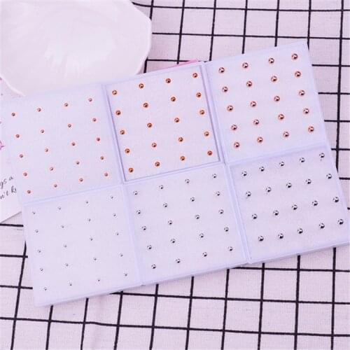 10Pairs/Set Small Round Bead Stud Earrings Set Women Jewelry Bijoux Brincos Pendientes Gold Silver Color Ball Plastic Earrings