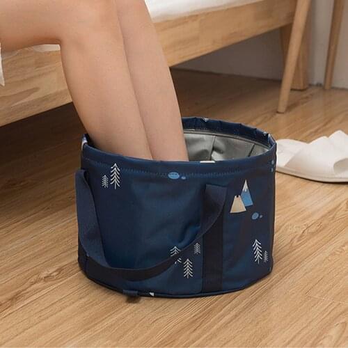 Foldable Basin Travel Portable Bath Bag Basin Water Bucket Large Sink Washing Basket Travel storage Foot Bath Bucket