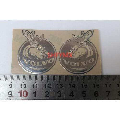 Tractor Toy Metal Logo Stickers For Car 1/14 Rc Truck Tamiya 6X4 Trailer VOLVO-FH16 750 FH16 56360 Decoration Parts
