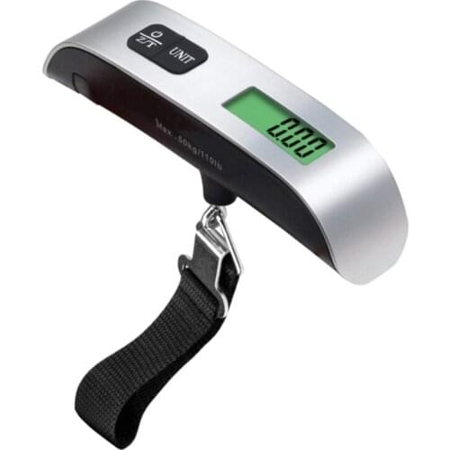 Luggage Scale 110 Lbs High Precision Travel Digital Hanging Scales 50kg with Hook Portable Scale Digital Green Backlit 264D