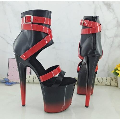 Leecabe 8Inch/20cm Womens Platform party High Heels Shoes Pole Dancing Shoes
