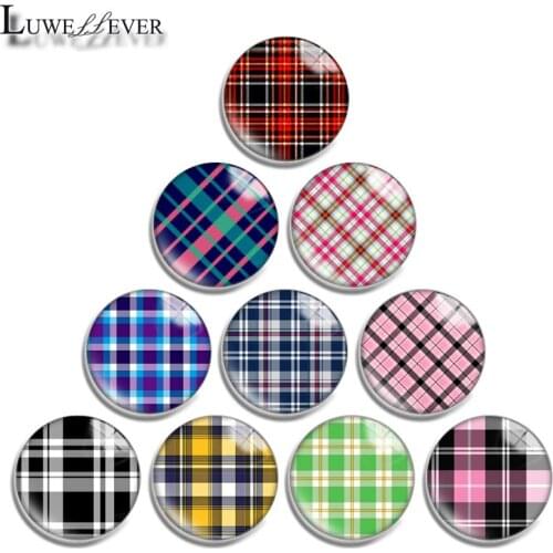 10mm 12mm 16mm 20mm 25mm 30mm 608 Geometric Mix Round Glass Cabochon Jewelry Finding 18mm Snap Button Charm Bracelet