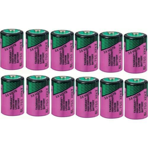 12PCS Original New TL-5902 1/2AA ER14250 SL350 3.6V 1/2 AA PLC Lithium Battery