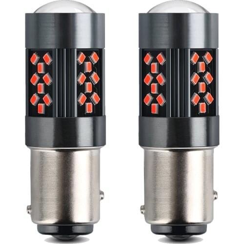 2PCS 1157 1156 BA15s P21W R10W Super Bright LED Car 7443 T20 Turn Signal Brake Bulb Auto Rear Fog Lamps Daytime Running Lights