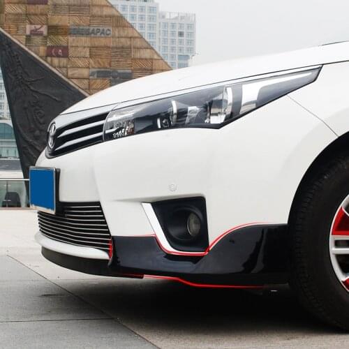 2pcs for Toyota corolla 2014-2016 (some 2017 can be used, pls check photo) Front bumper Corner decorate