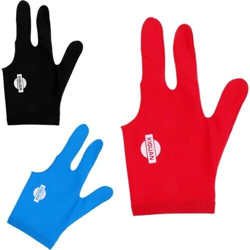3 Fingers Left Hand Gloves for Snooker Pool Cue Billiard Snooker Accessory