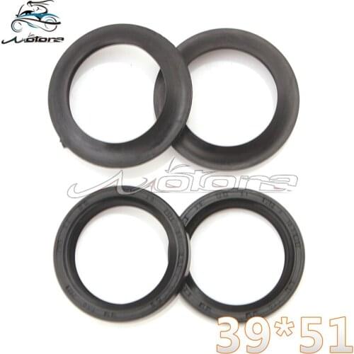 39*51 Motorcycle Front Fork Damper oil seal Dust cover For STEED400 STEED 600 VLX400/600 TSR250 Zephyr 400
