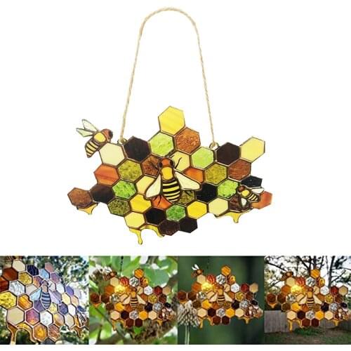 3D Honey Bee Honeycomb Wall Decor Tree Indoor Outdoor ing Decoration