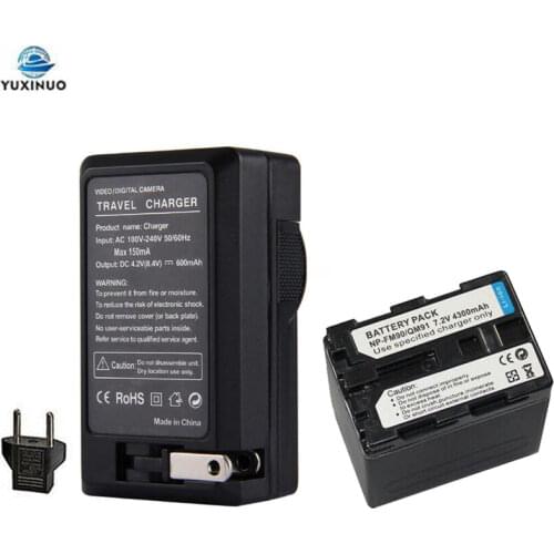 4300mAh NP-FM90 NP-QM91 Camera Battery + AC Charger for Sony Alpha A100 A100K TRV408 DCR-PC105 NP-FM30 FM50 FM70 QM70 QM71D FM71