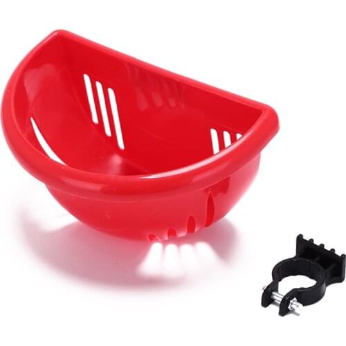 Childrens Bike Basket Plastic Easy Installation Bicycle Bag Kids Scooter Handle Bar Basket with Bracket Bike Accessories Top 1x
