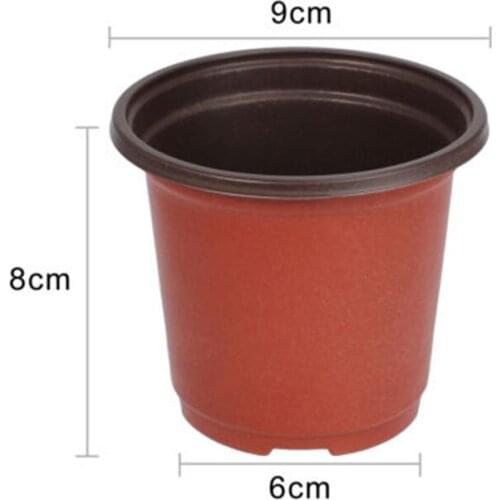 100pcs Plastic Grow Box Fall Resistant Tray Nursery Pots For Home Garden Plant Pot Nursery Transplant Flower Pots