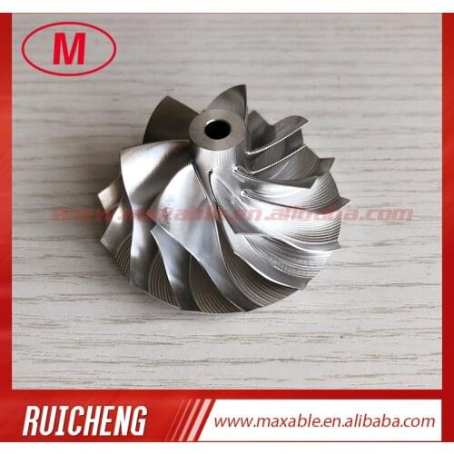 GTA15-25 41.58/56.03mm 7+7 blades high performance point milling air curve Turbo Billet/aluminum 2618 compressor wheel