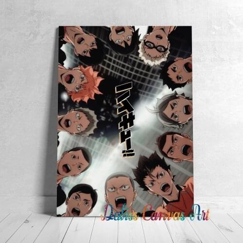 Canvas Anime Karasuno haikyuu Pictures Home Manga Decoration Paintings Poster HD Prints Wall Art Modular Living Room Framed
