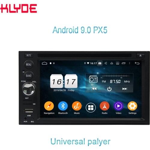 KD-6504 Klyde android 9.0 system 2 din car dvd player 4G+32G/64G octa core audio radio universal car music system car video