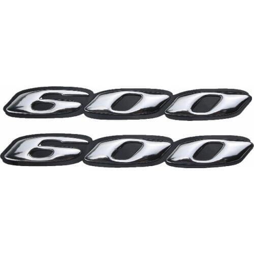 KODASKIN Motorcycle Raised 600 emblem 3D Sticker Decals For GSXR600 K4 K6 K7 K8 K9 L1 105*15MM